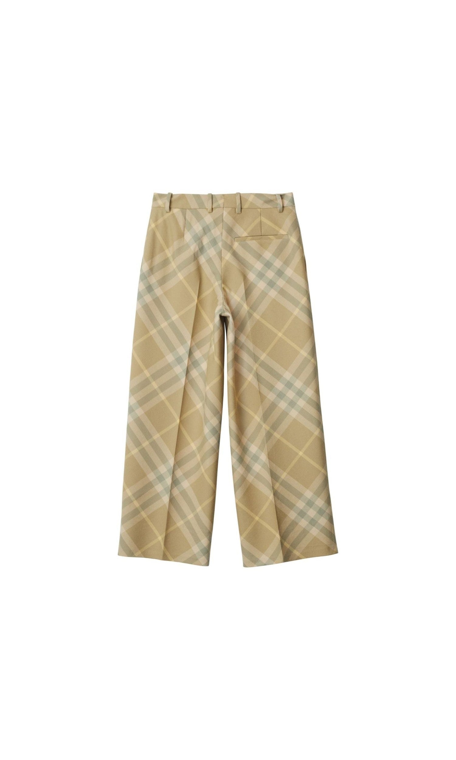 Burberry Wool Check Print Tailored Trouser Glam Steals