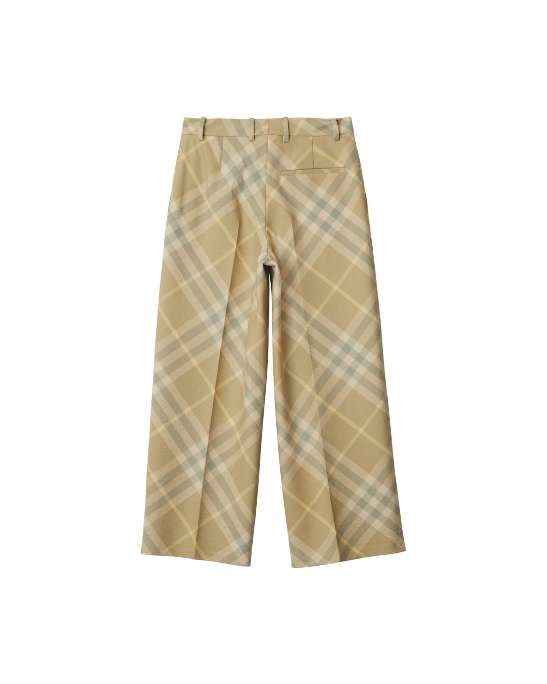 Burberry Wool Check Print Tailored Trouser Glam Steals