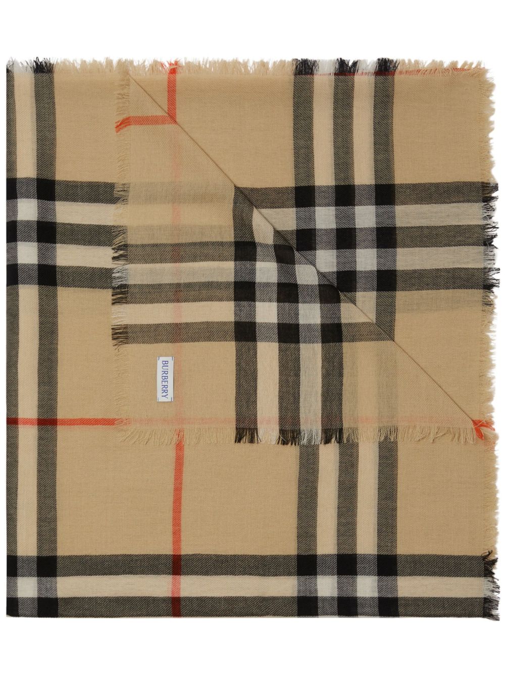Burberry Wool Check Scarf Glam Steals