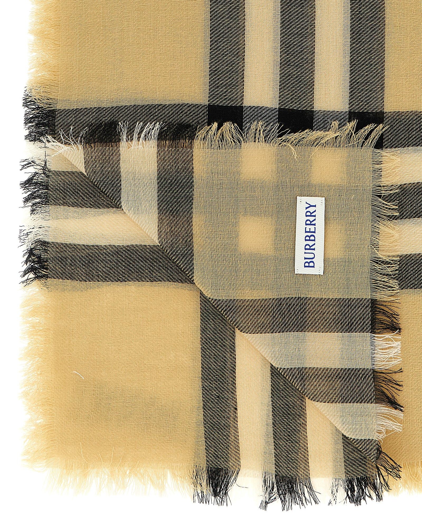 Burberry Wool Check Scarf Glam Steals