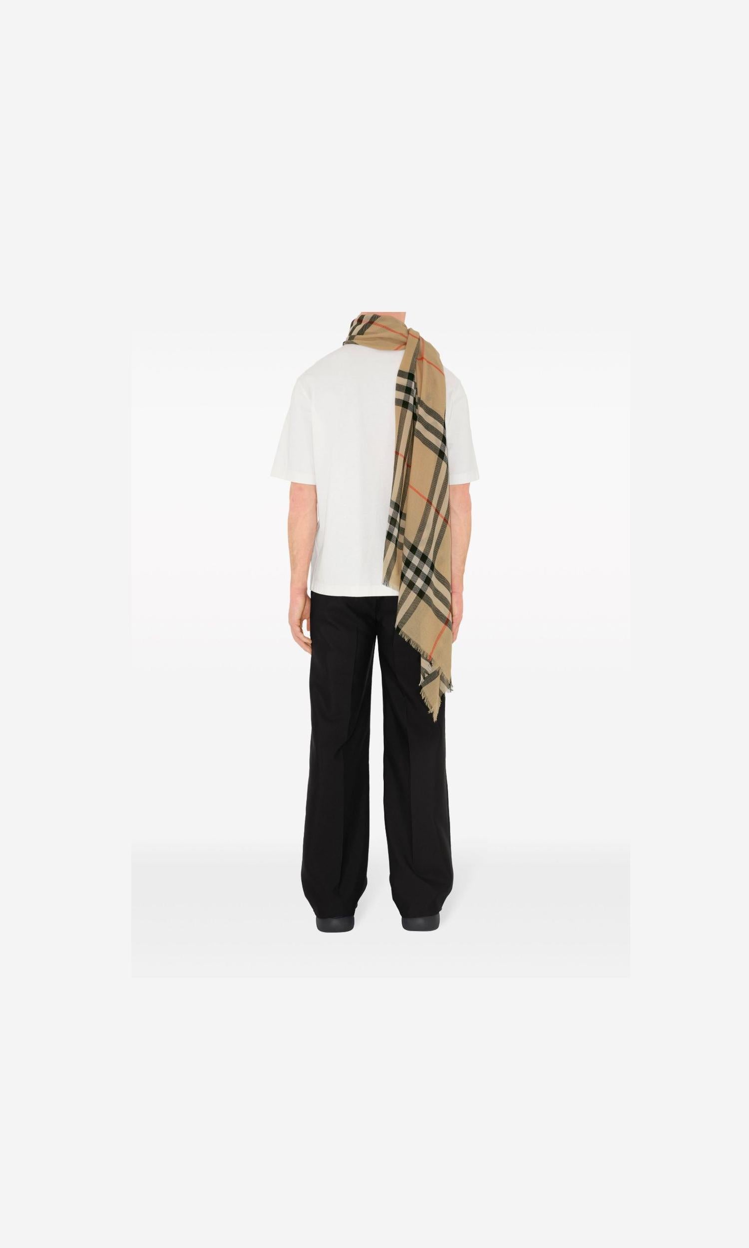 Burberry Wool Check Scarf Glam Steals