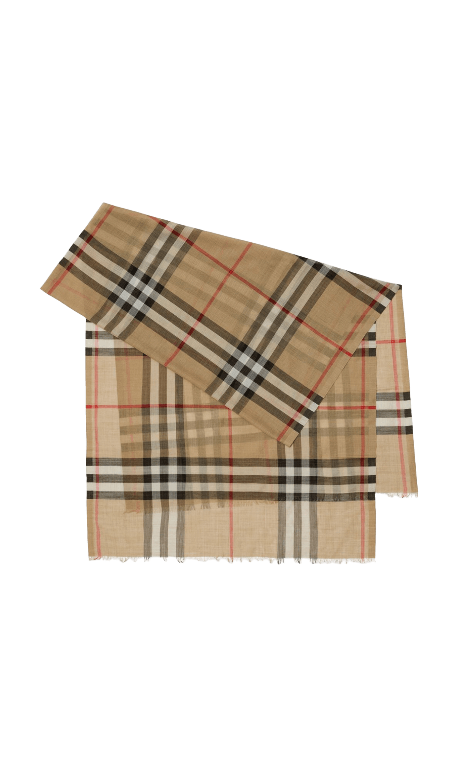 Burberry Wool Check and Silk Scarf Glam Steals