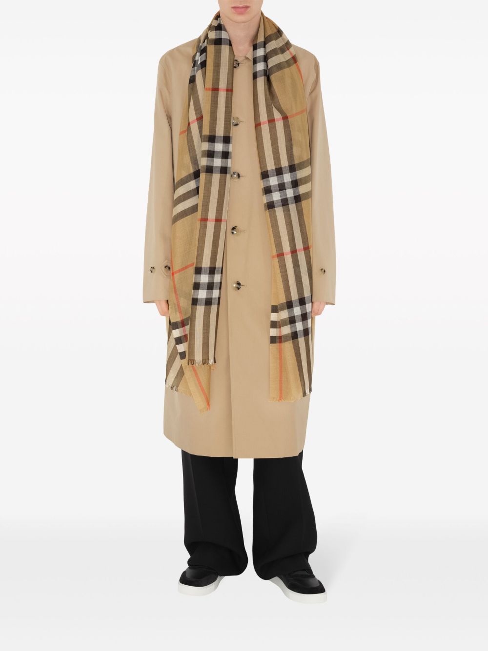 Burberry Wool Check and Silk Scarf Glam Steals