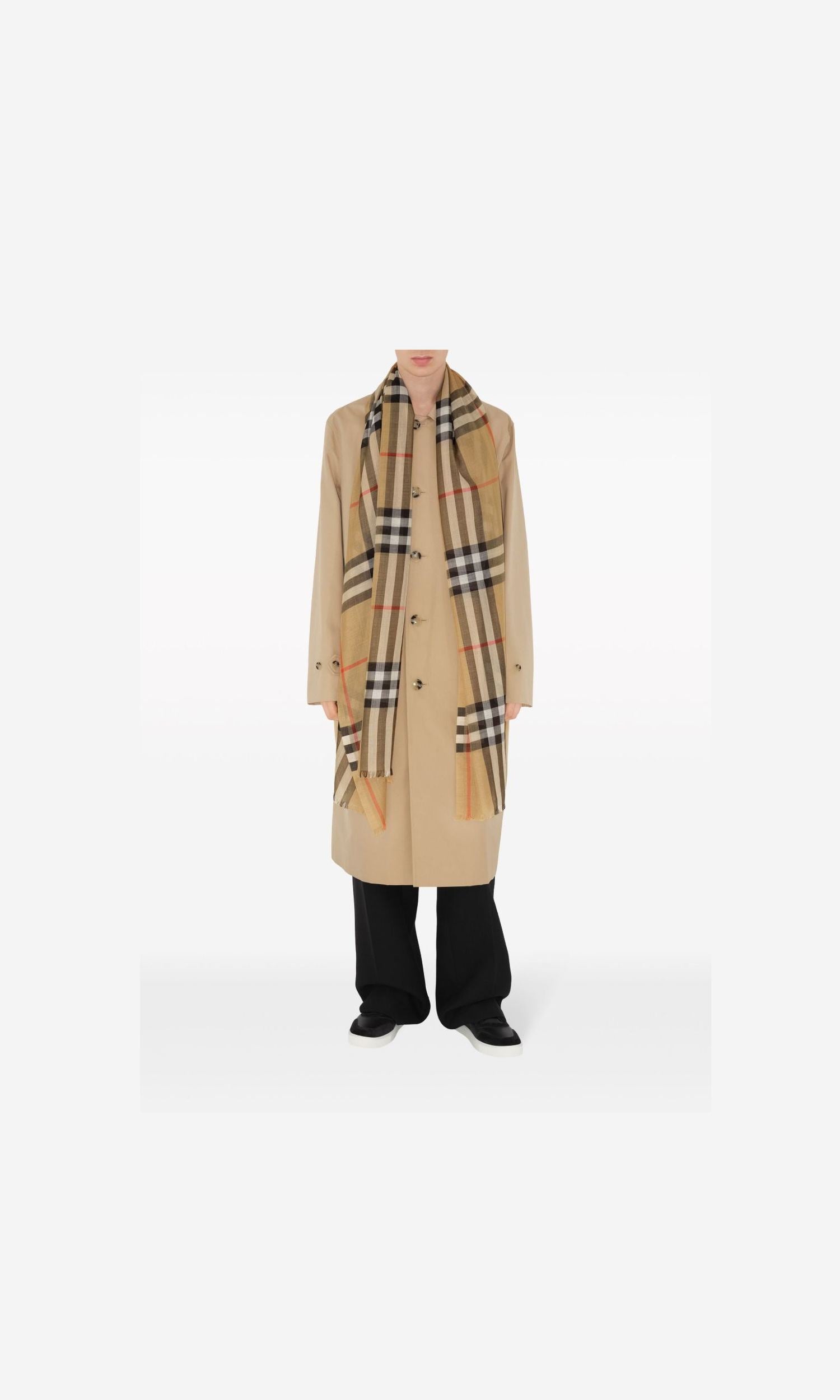 Burberry Wool Check and Silk Scarf Glam Steals
