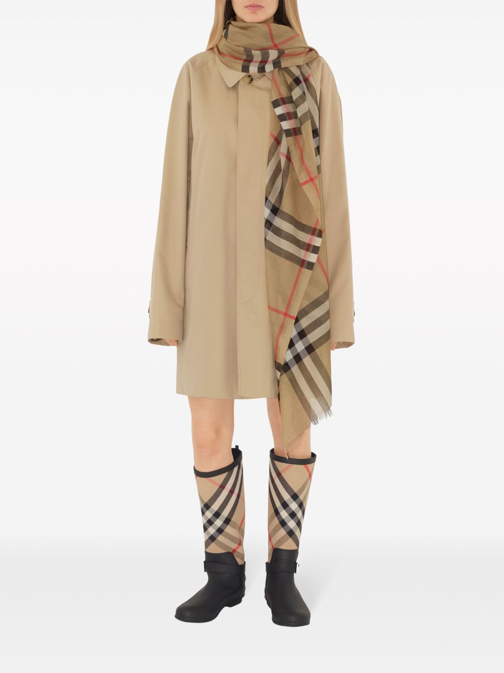 Burberry Wool Check and Silk Scarf Glam Steals