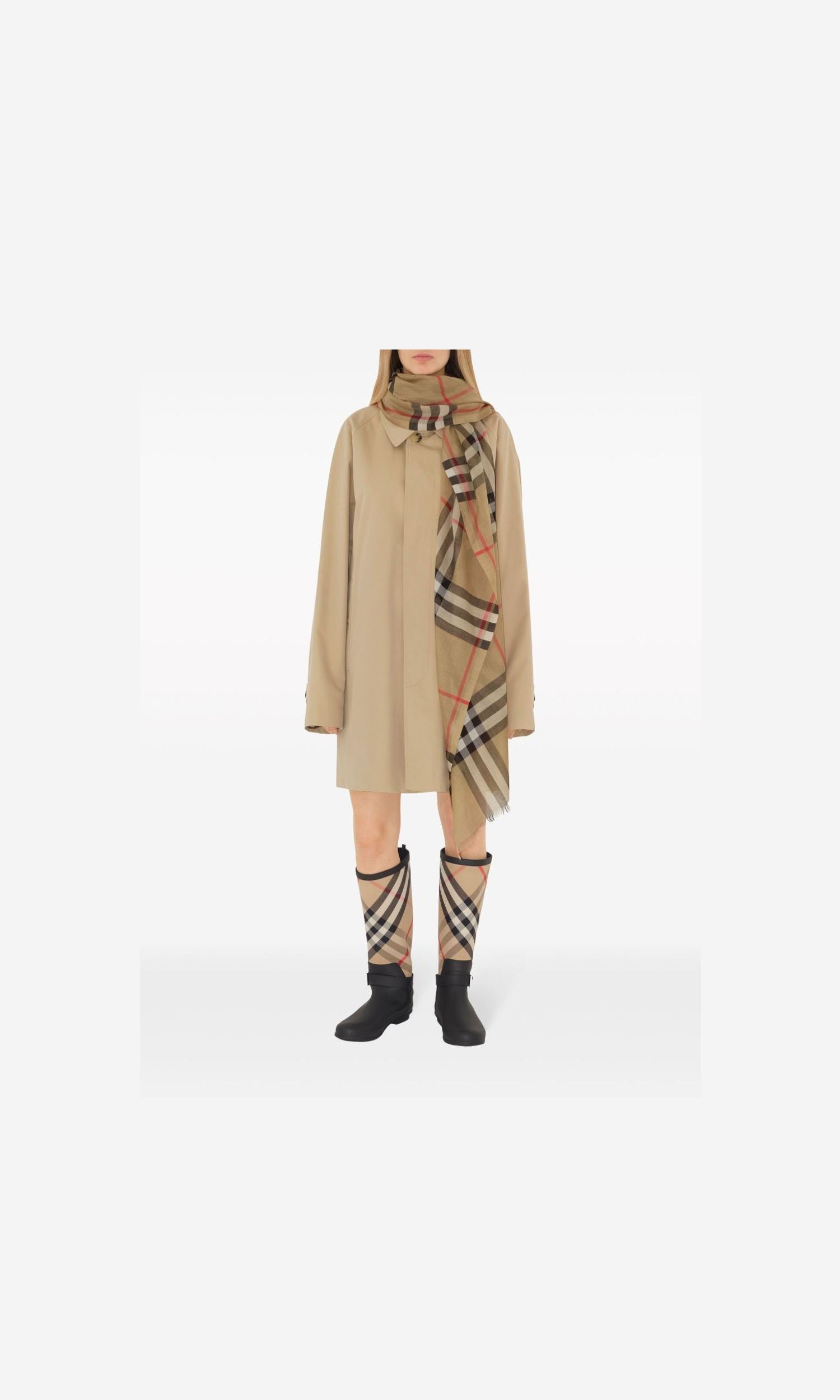Burberry Wool Check and Silk Scarf Glam Steals