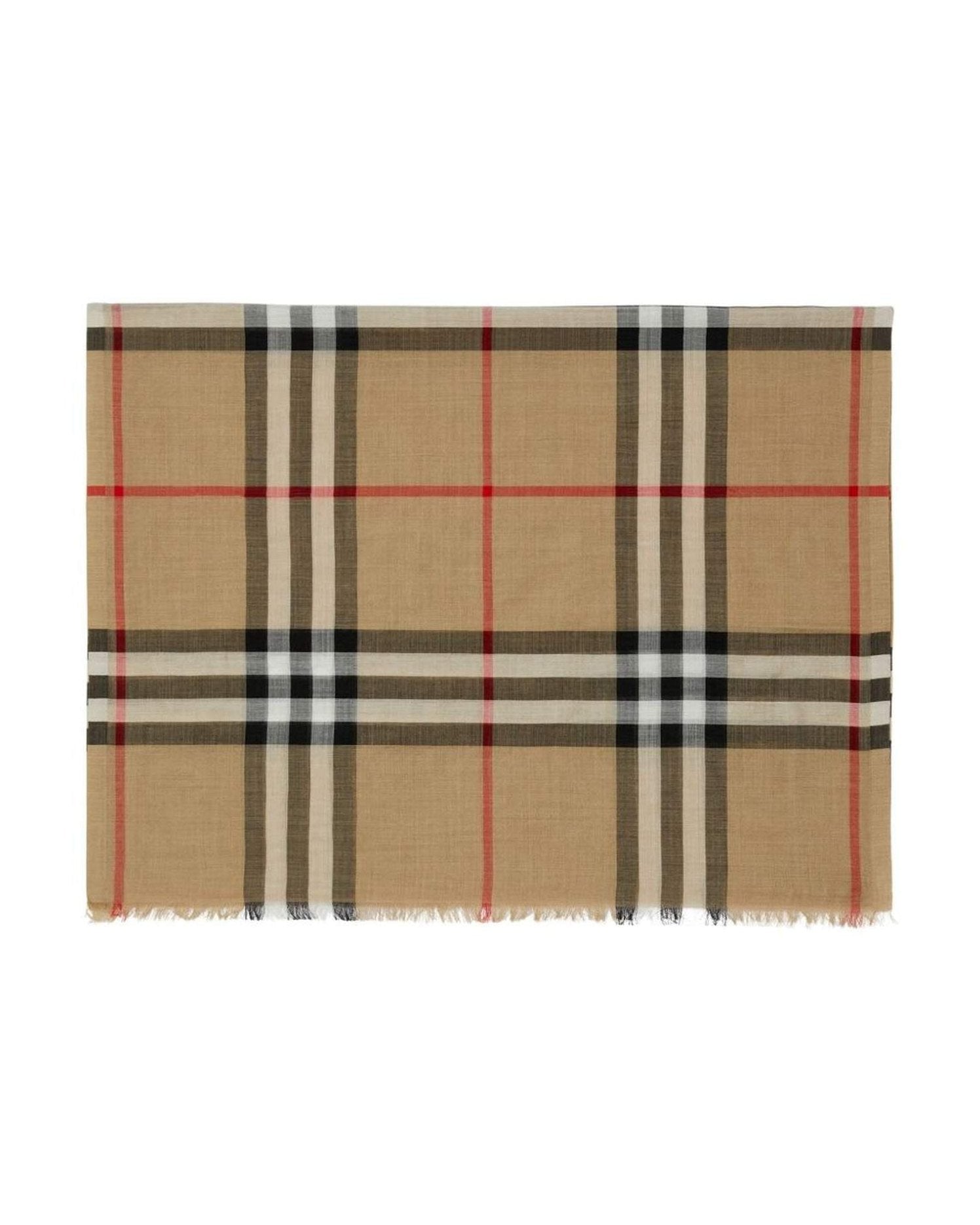 Burberry Wool Check and Silk Scarf Glam Steals