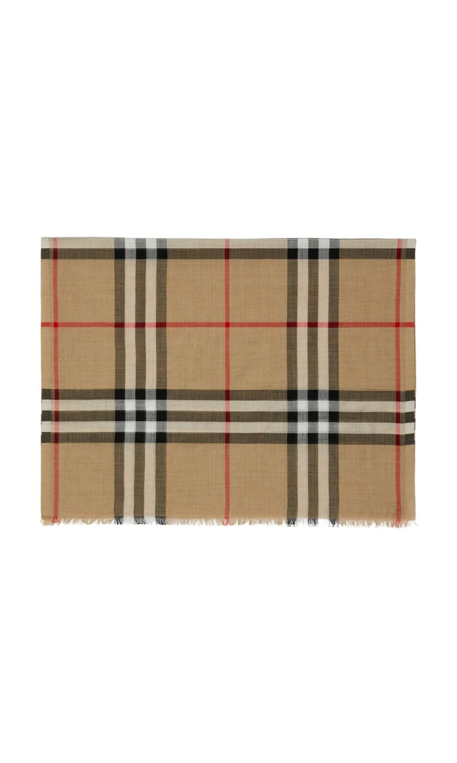 Burberry Wool Check and Silk Scarf Glam Steals