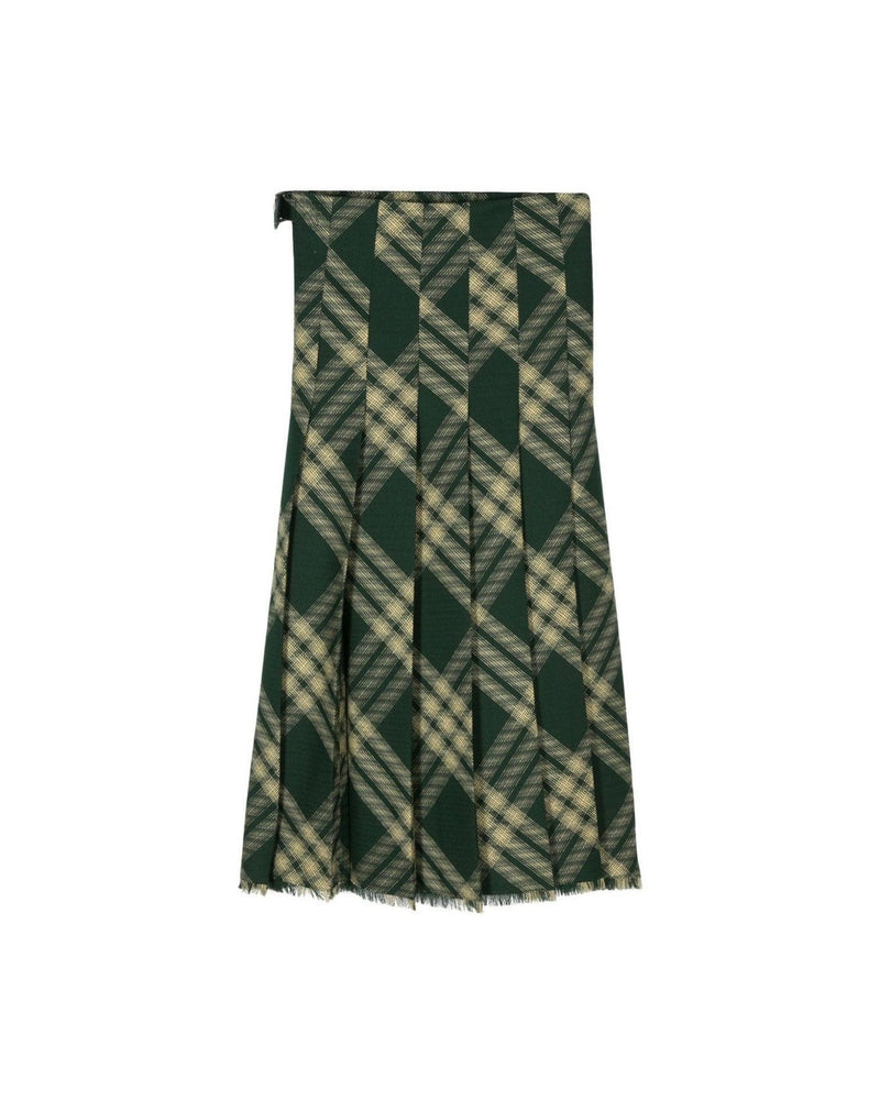 Burberry Wool Pleated Skirt Glam Steals