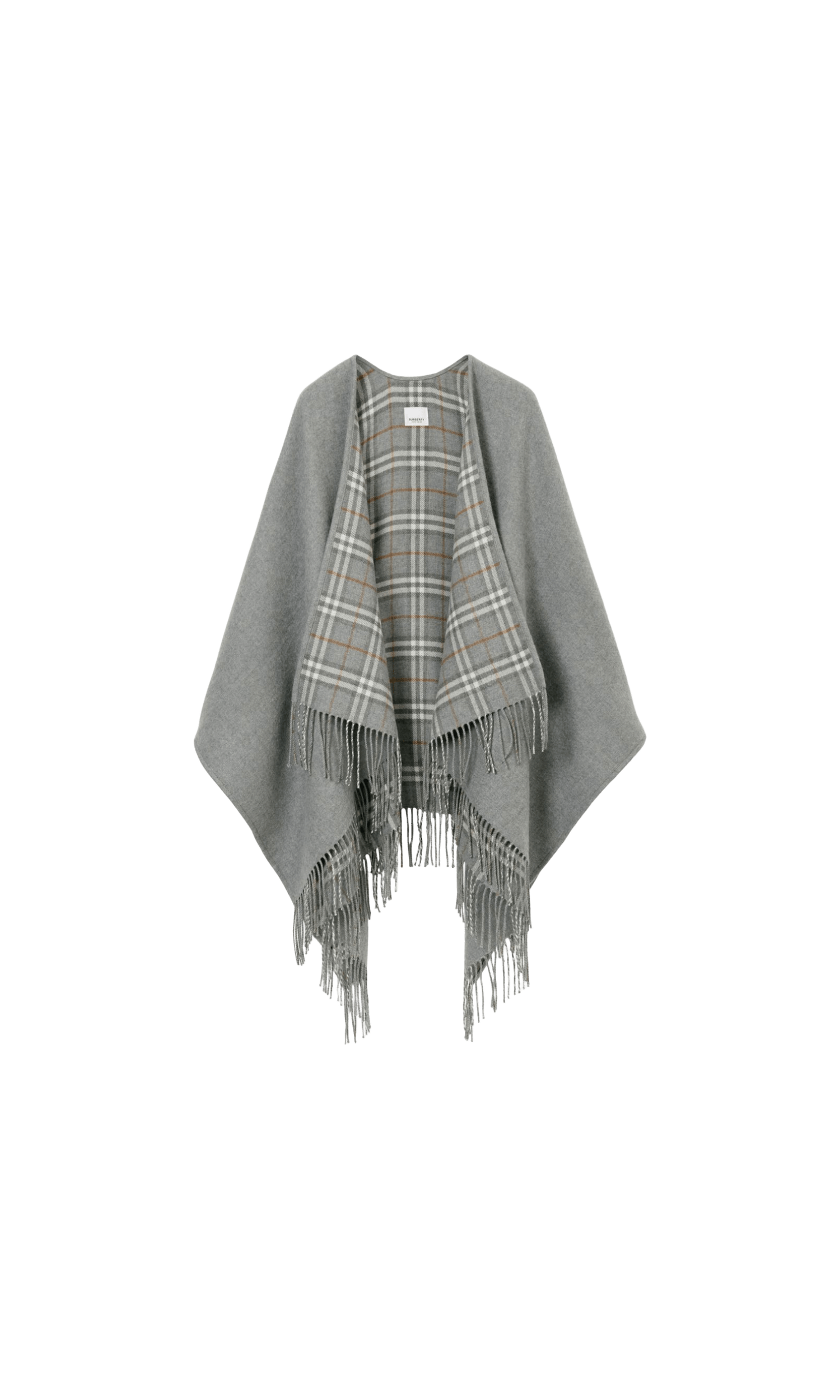 Burberry Wool Vintage Check Reversible Cape Glam Steals
