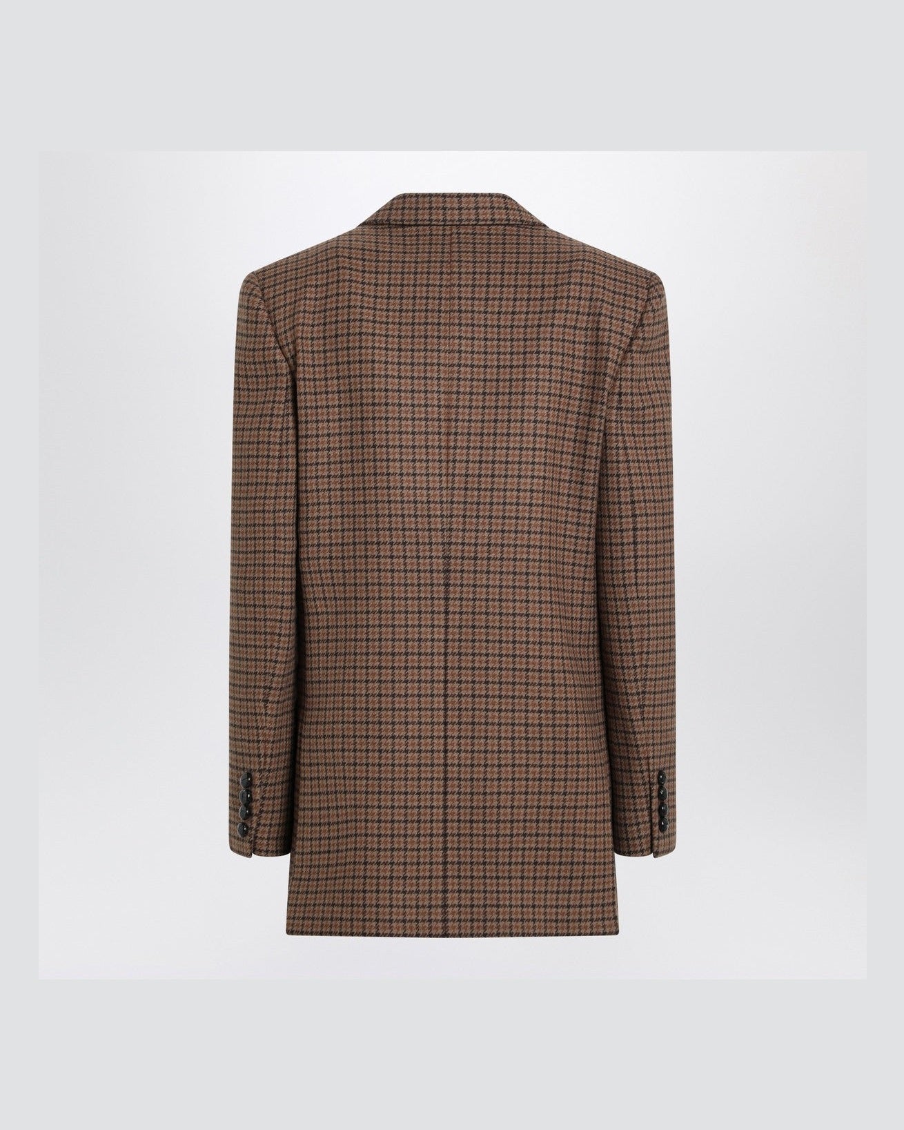 Chloé Brown/black Houndstooth Double Breasted Jacket Glam Steals