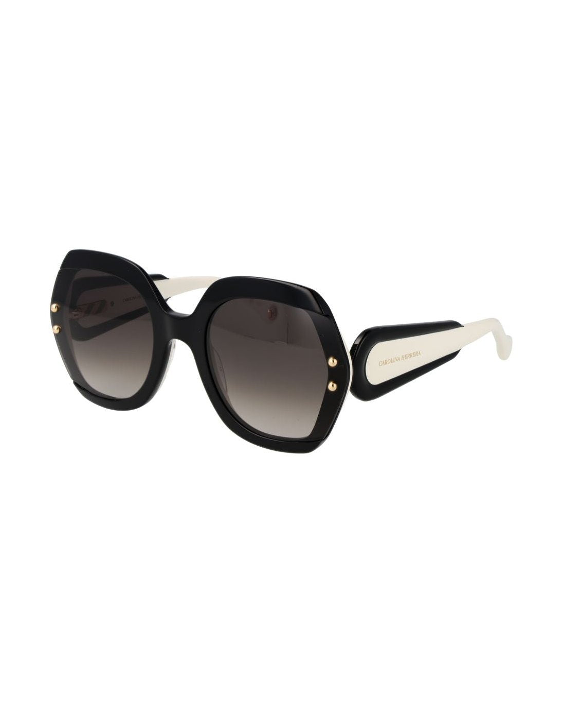 Carolina Herrera Black Acetate Sunglasses