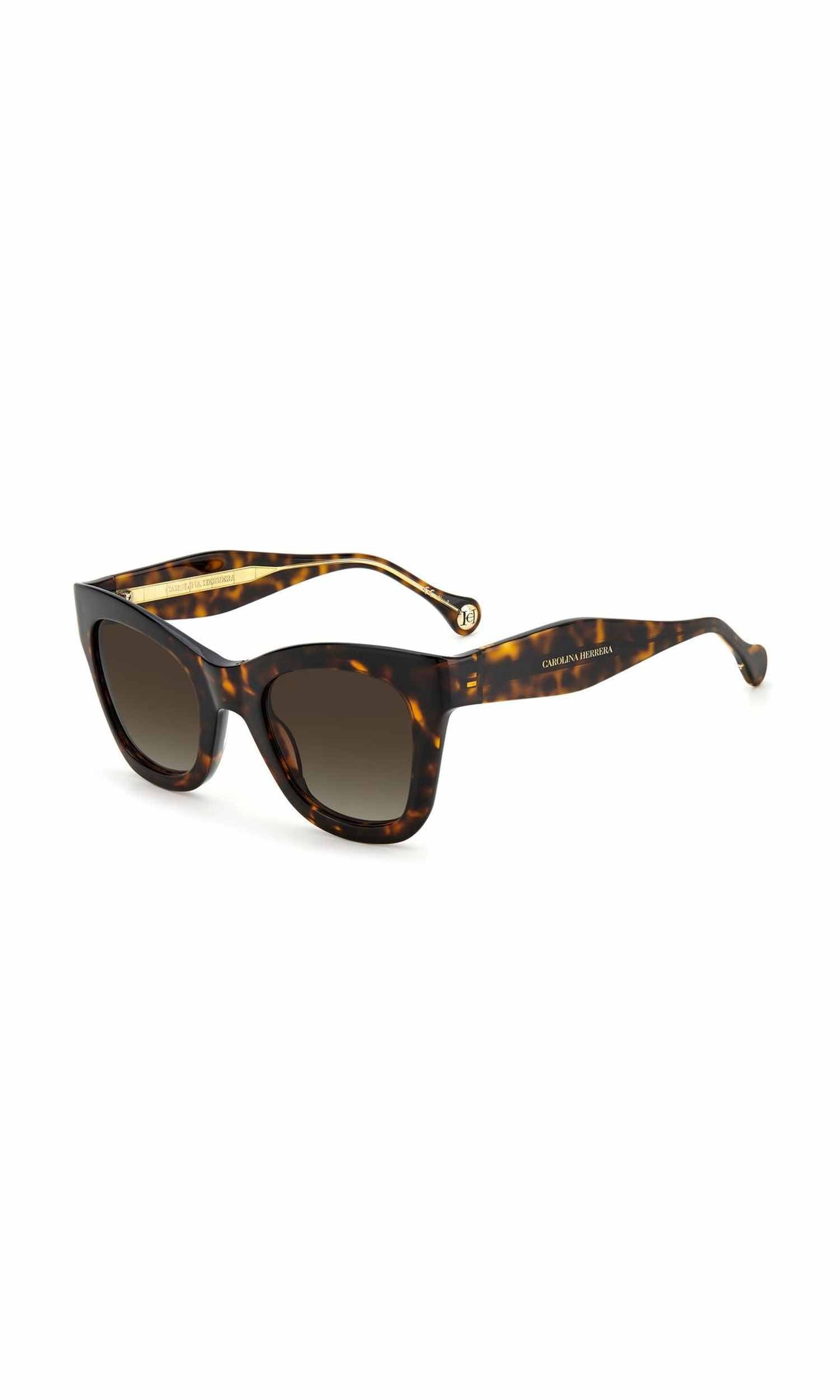 Carolina Herrera Brown Acetate Sunglasses Glam Steals