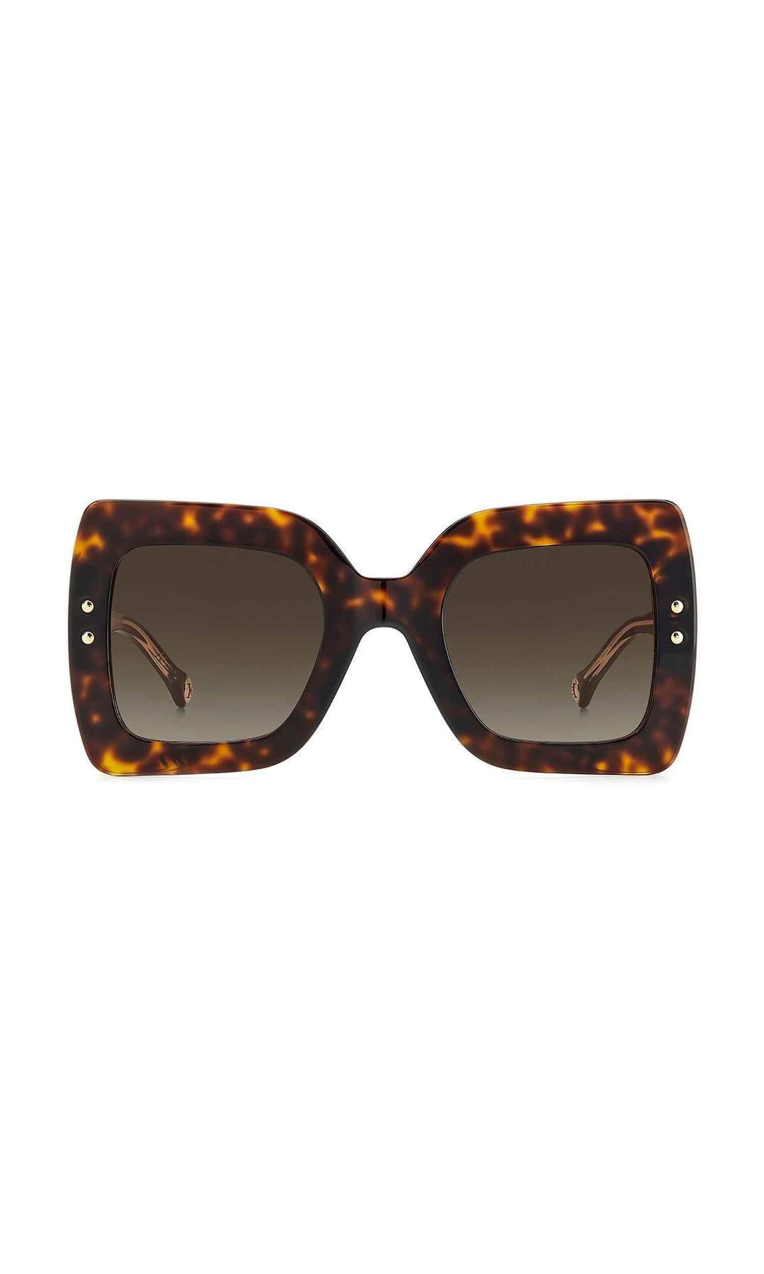 Carolina Herrera Brown Acetate Sunglasses Glam Steals