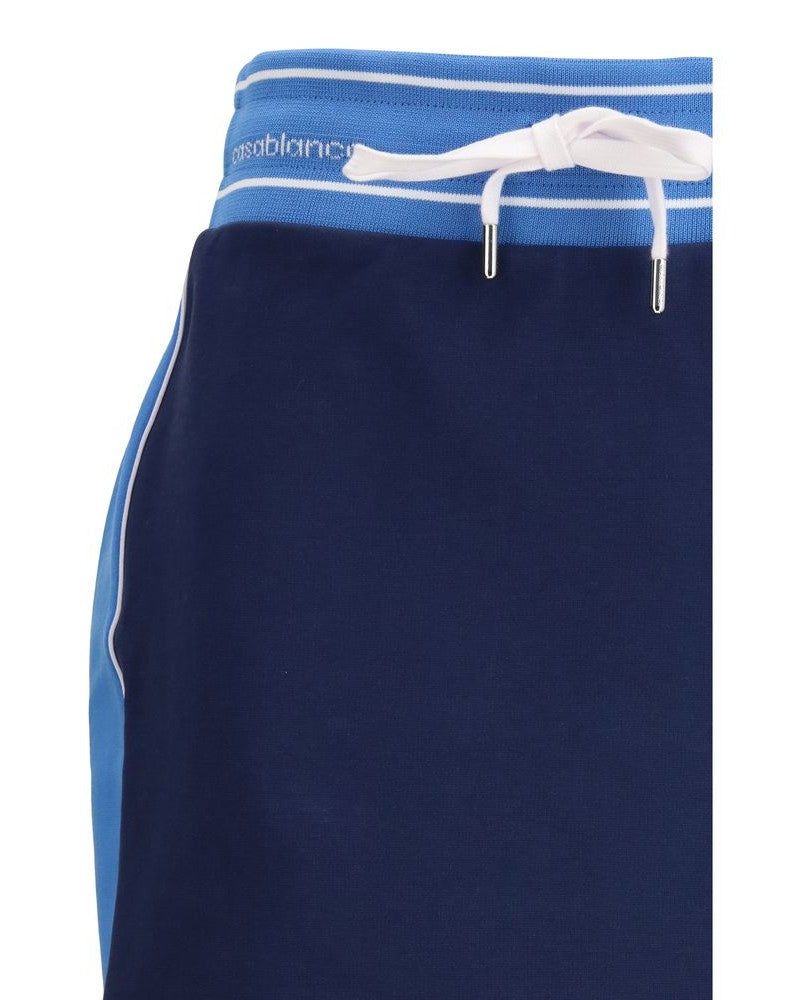 Casablanca Blue Cotton Mini Skirt Glam Steals