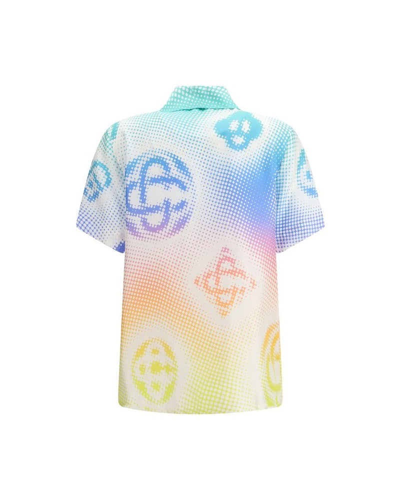 Casablanca Multicolor Silk Shortsleeve Shirt Glam Steals