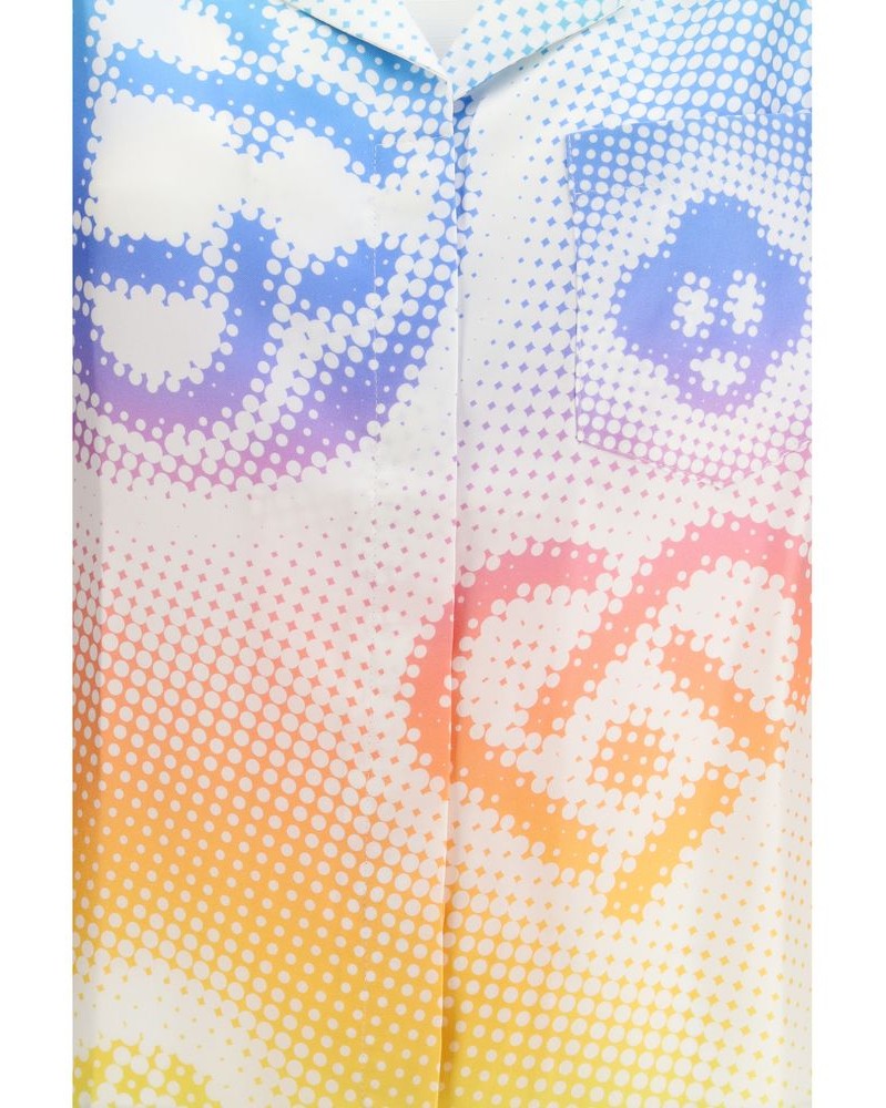 Casablanca Multicolor Silk Shortsleeve Shirt Glam Steals