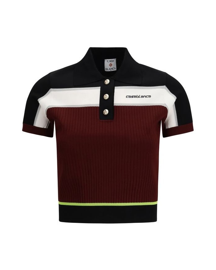 Casablanca Viscose Polo Shirt Glam Steals