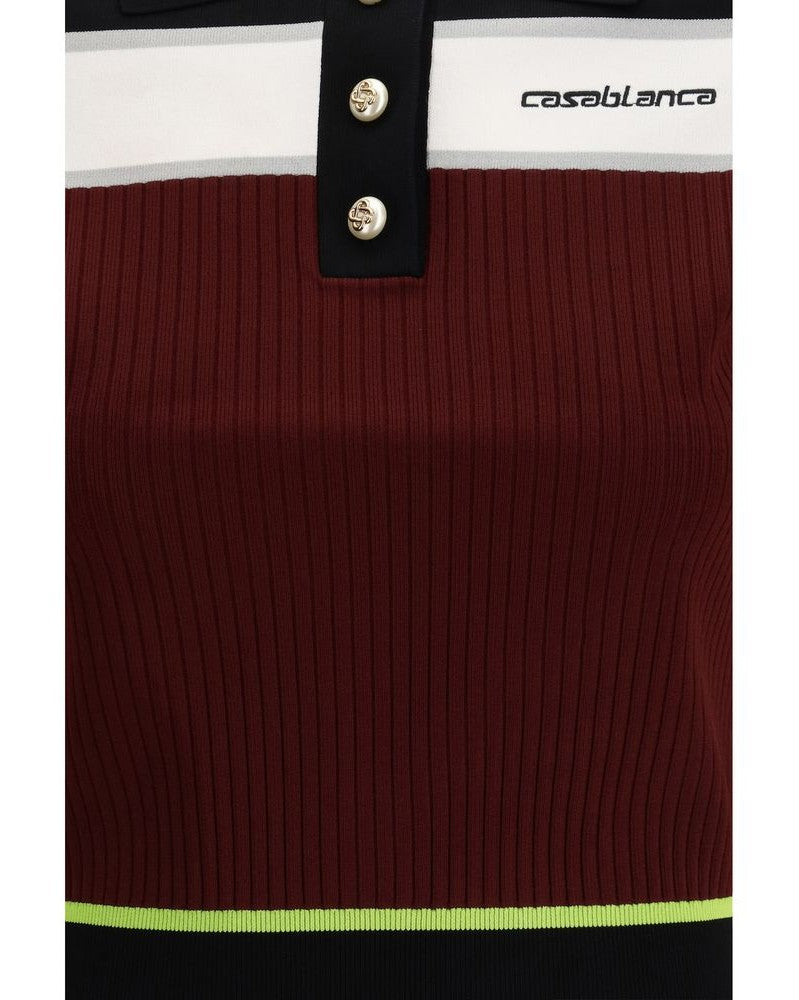 Casablanca Viscose Polo Shirt Glam Steals