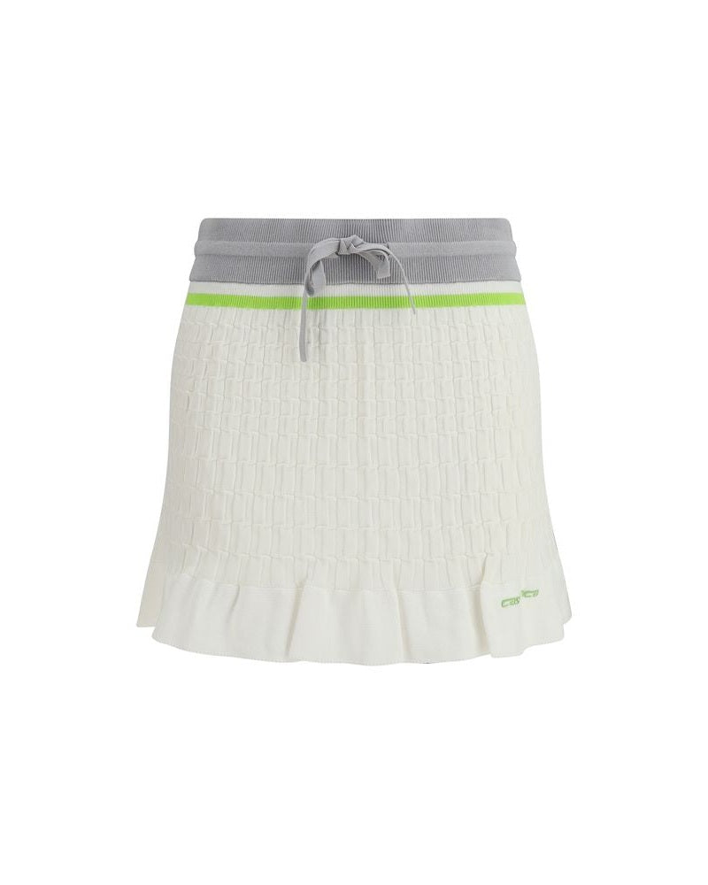 Casablanca White Cotton Mini Skirt