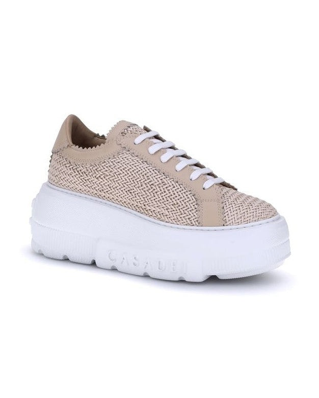Casadei Beige Other Fibres Chunky Sneakers Glam Steals