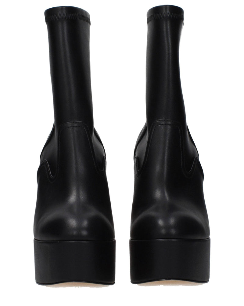 Casadei Black Leather Ankle Boots 