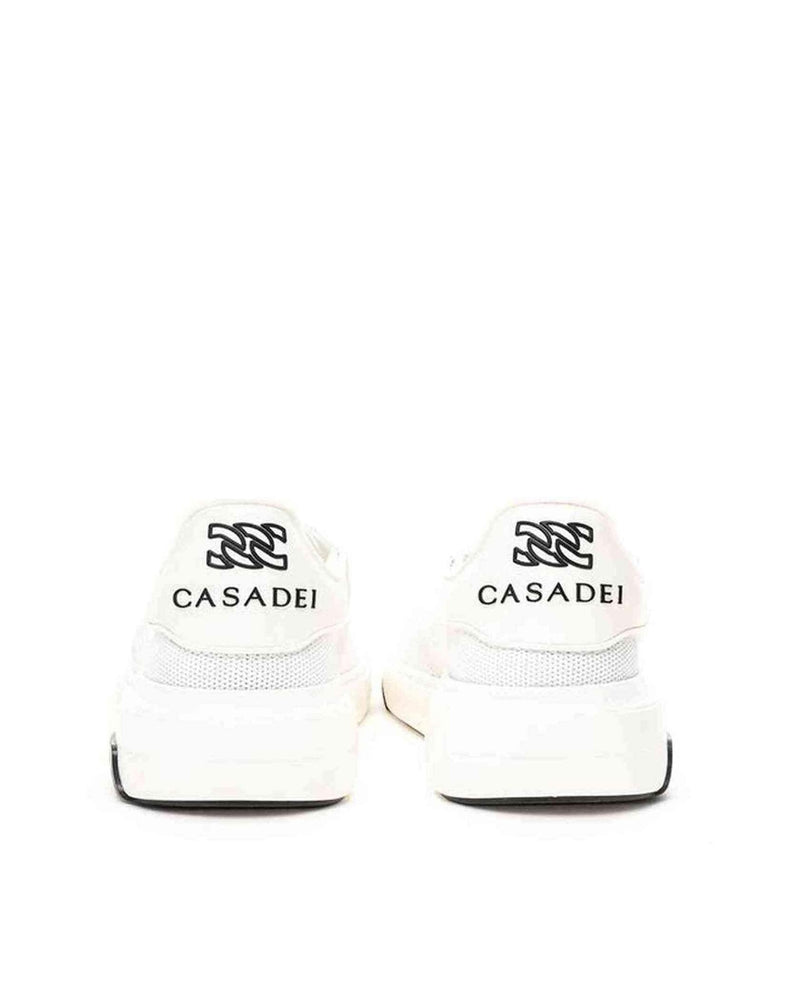 Casadei Elegant Leather White Sneakers Glam Steals
