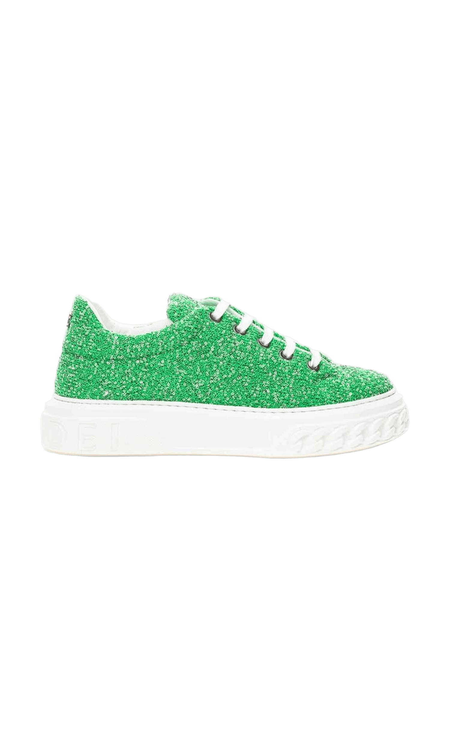 Casadei Emerald Elegance Leather Sneakers Glam Steals