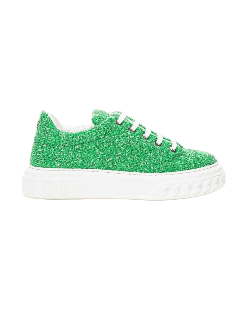 Casadei Emerald Elegance Leather Sneakers Glam Steals