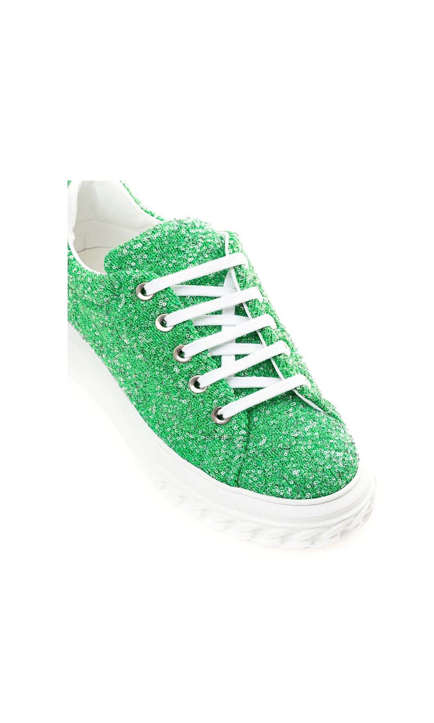 Casadei Emerald Elegance Leather Sneakers Glam Steals
