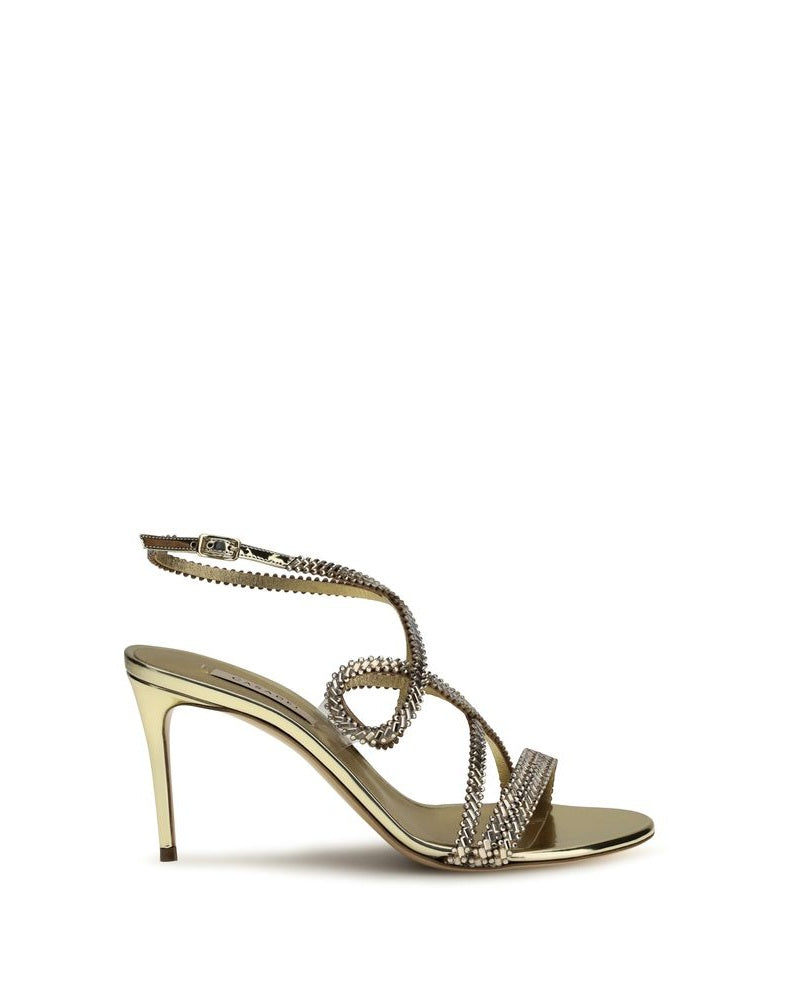 Casadei Gold Stiletto Heels Glam Steals