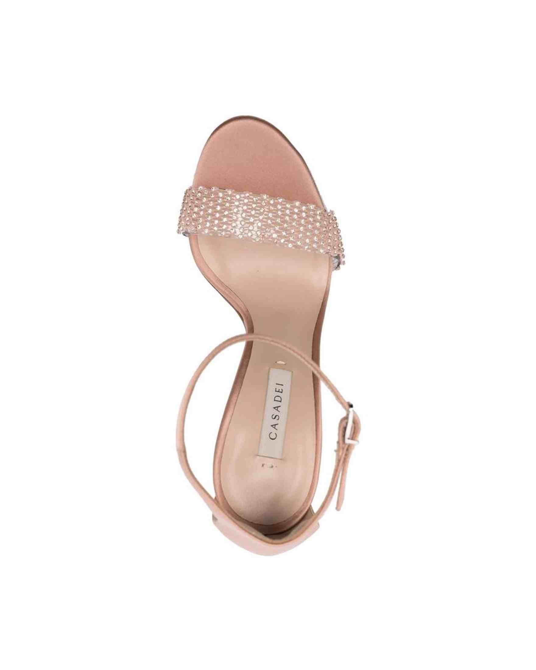 Casadei Satin 100Mm Blade Twenties Sandals Glam Steals