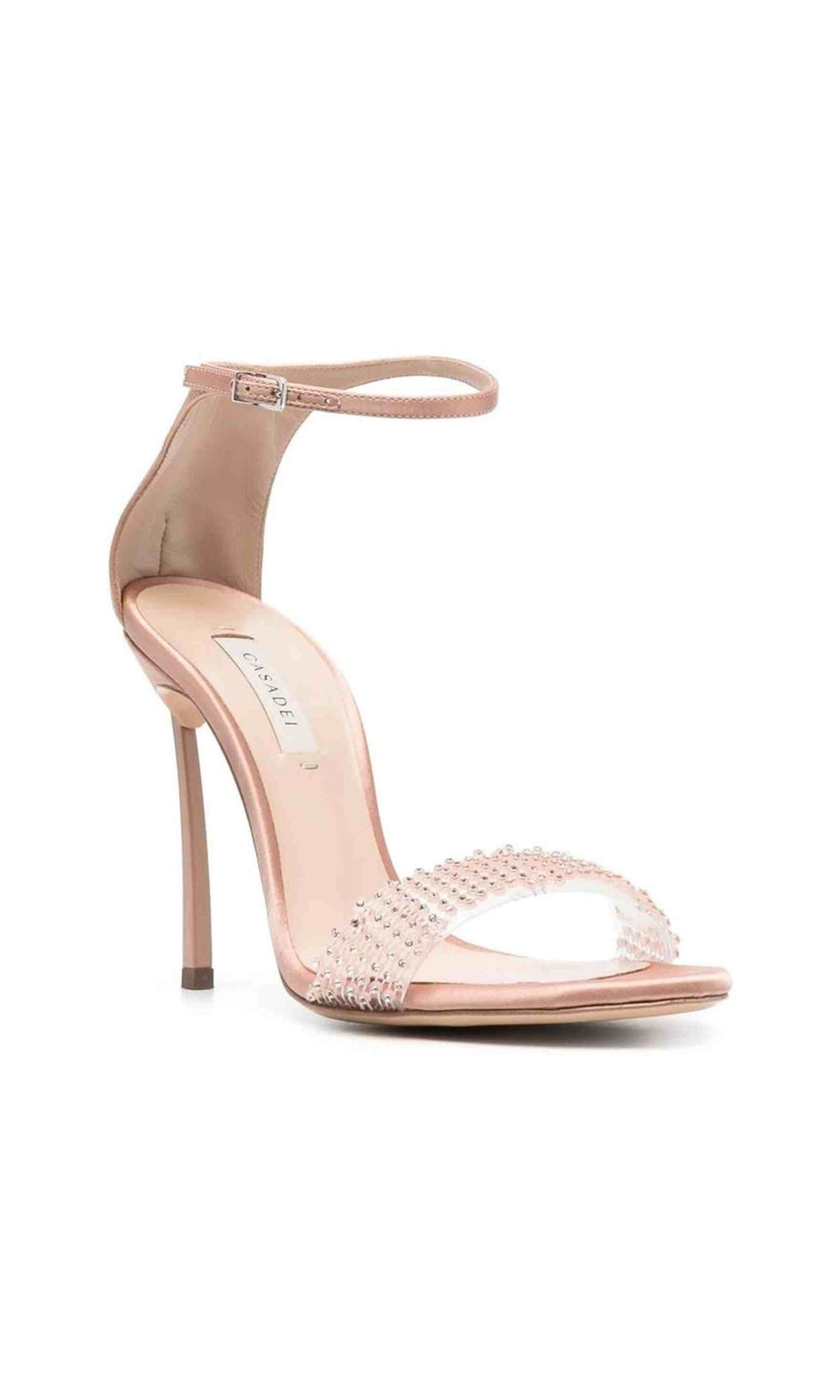 Casadei Satin 100Mm Blade Twenties Sandals Glam Steals