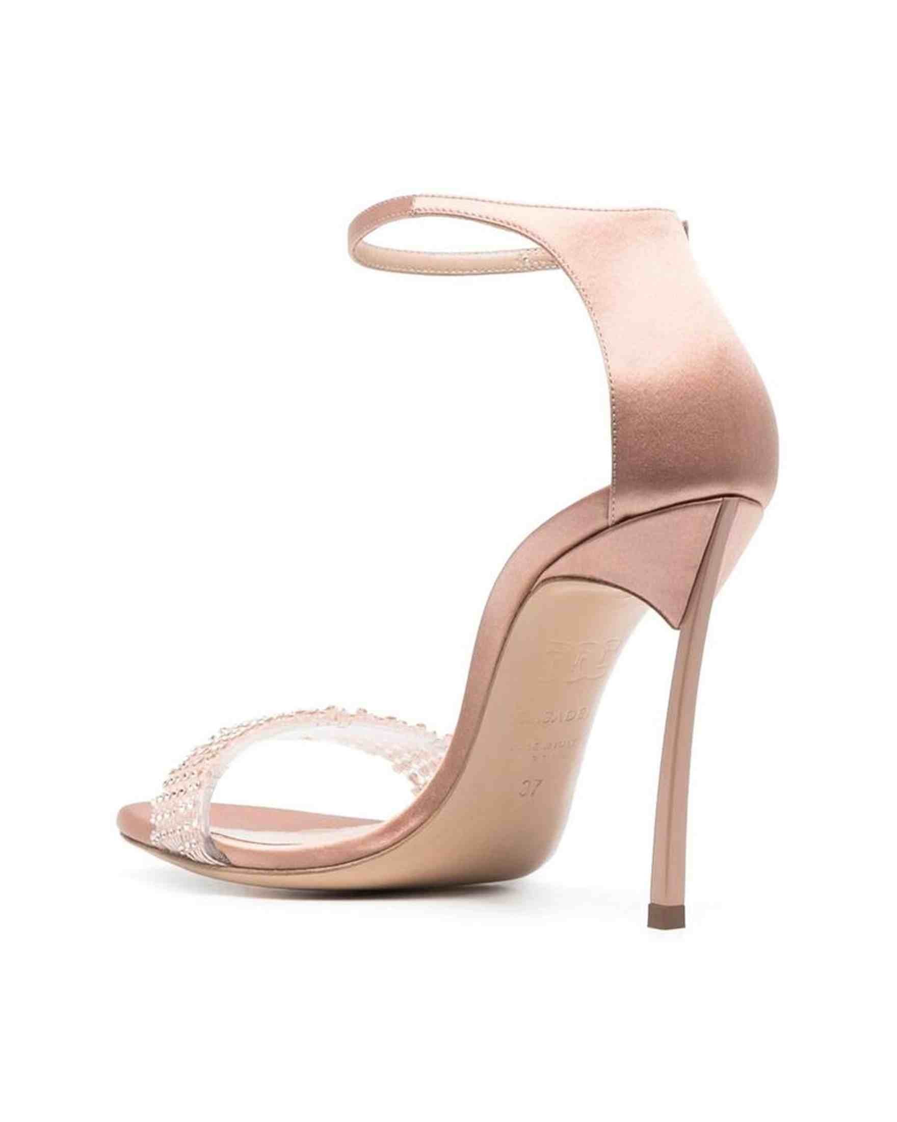 Casadei Satin 100Mm Blade Twenties Sandals Glam Steals