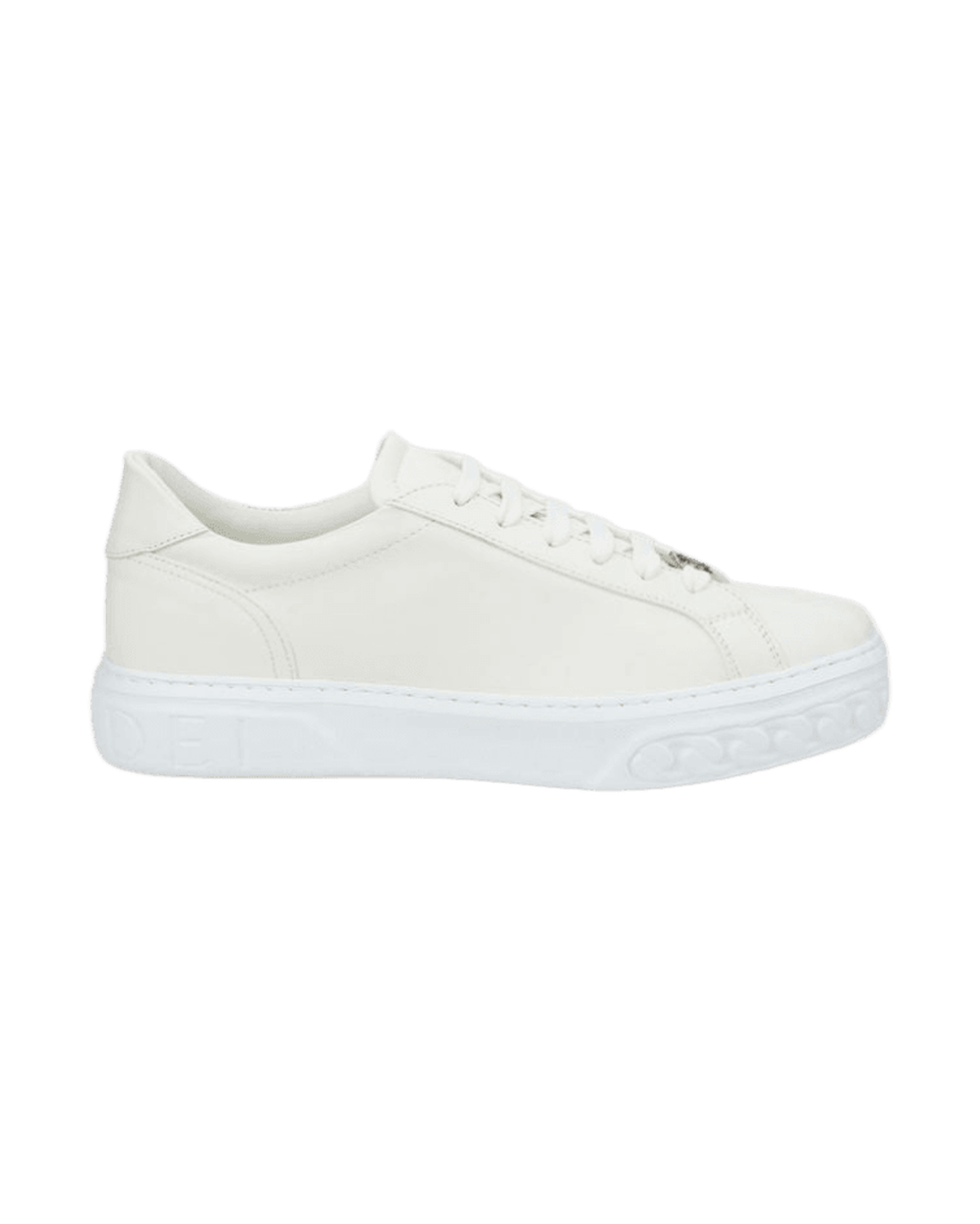 Casadei Sleek Leather White Sneakers Glam Steals