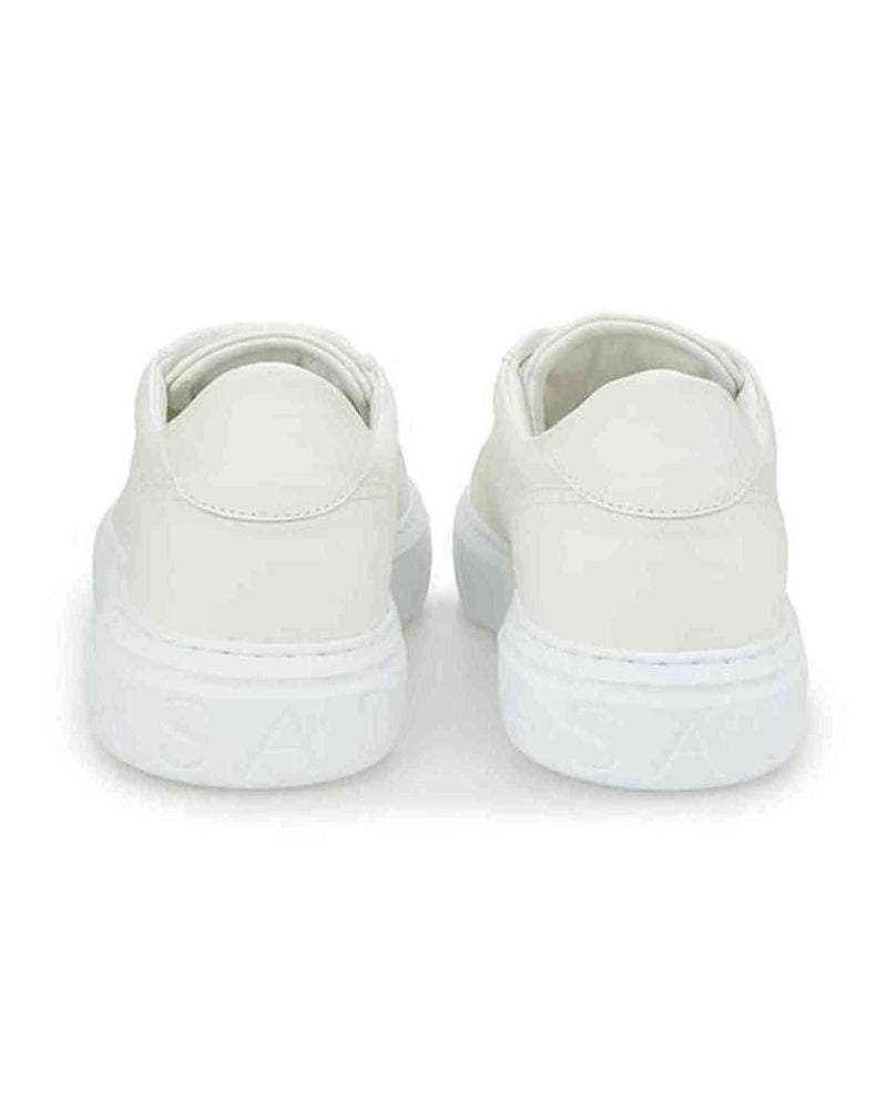 Casadei Sleek Leather White Sneakers Glam Steals