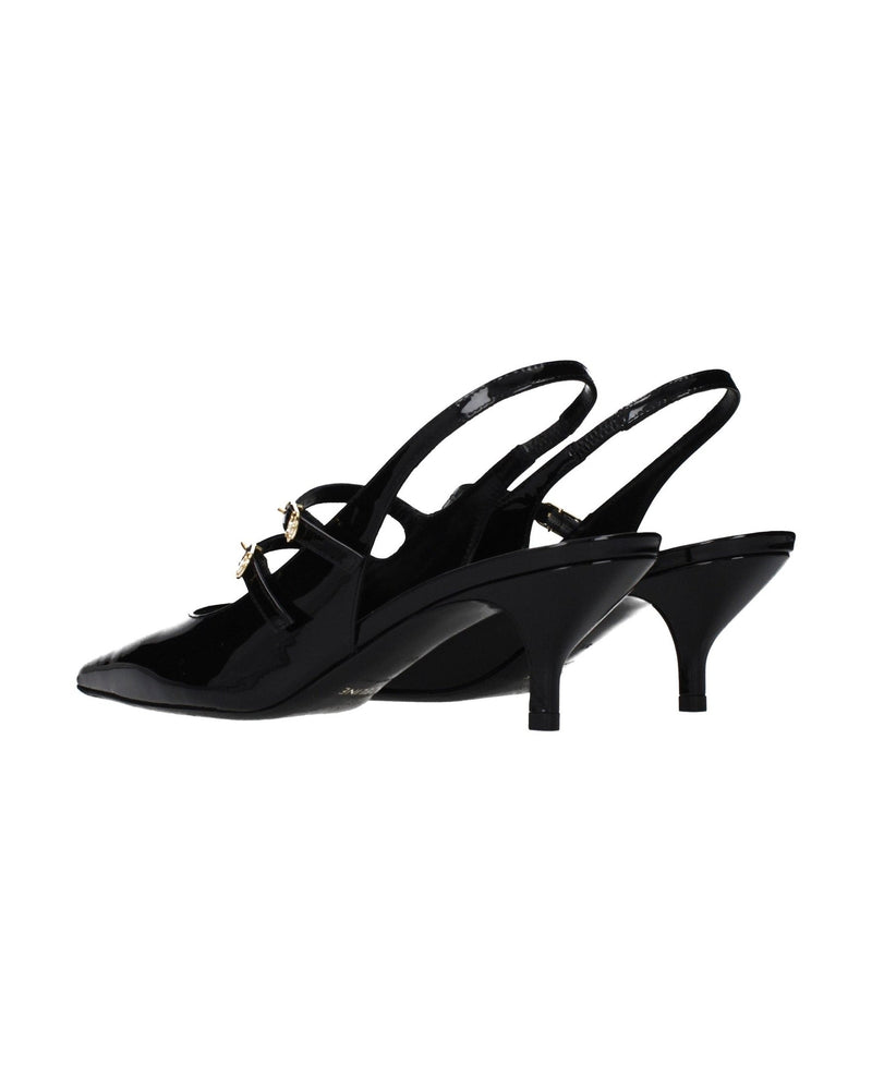 Celine Black Leather Sandals 