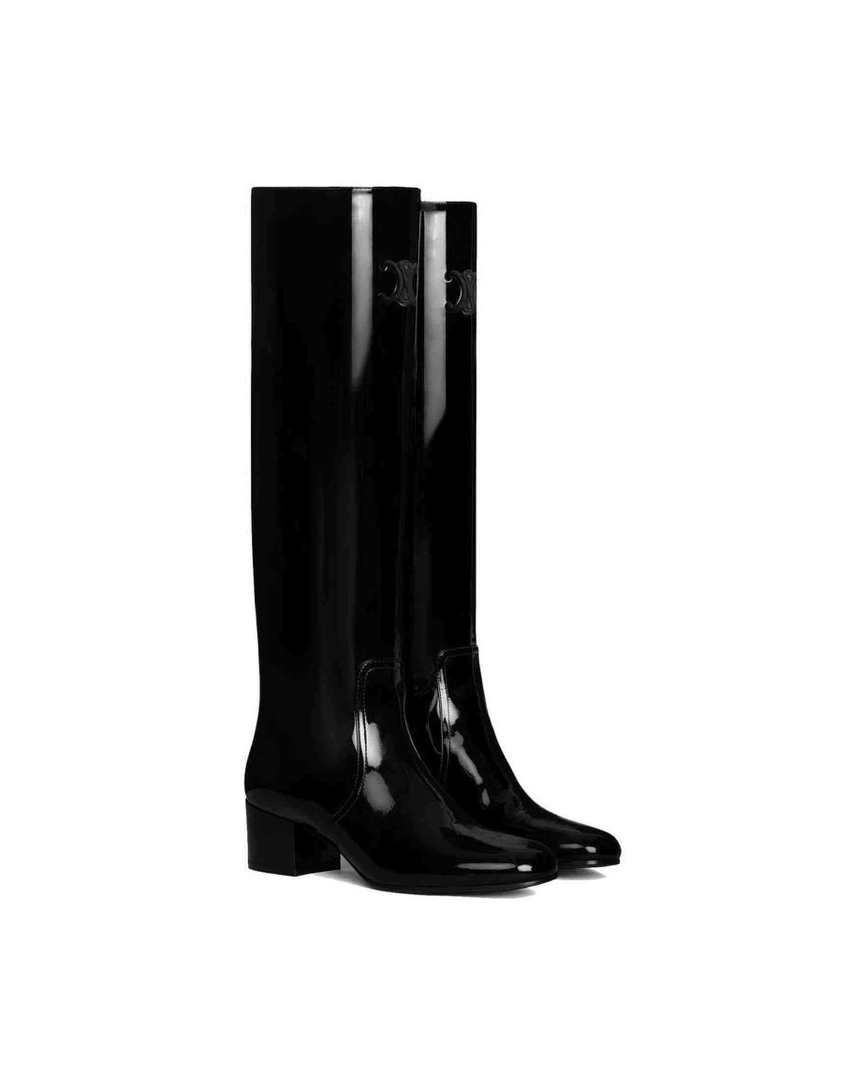 Celine Triomphe High Boots Glam Steals