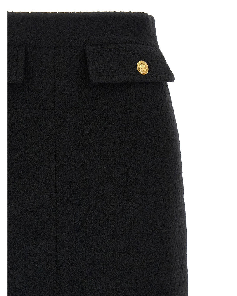 ChloÉ Bouclé Wool Skirt Glam Steals