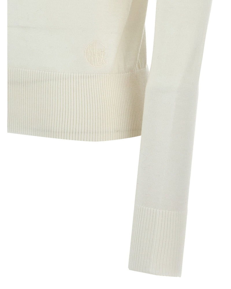 ChloÉ Logo Embroidery Turtleneck Sweater Glam Steals