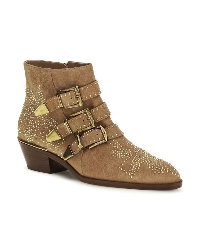Chloé Beige Ankle Boots Glam Steals
