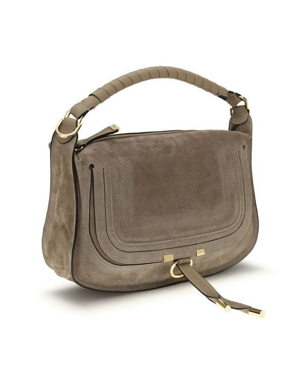 Chloé Beige Calf Leather Bos Taurus Shoulder Bag Glam Steals
