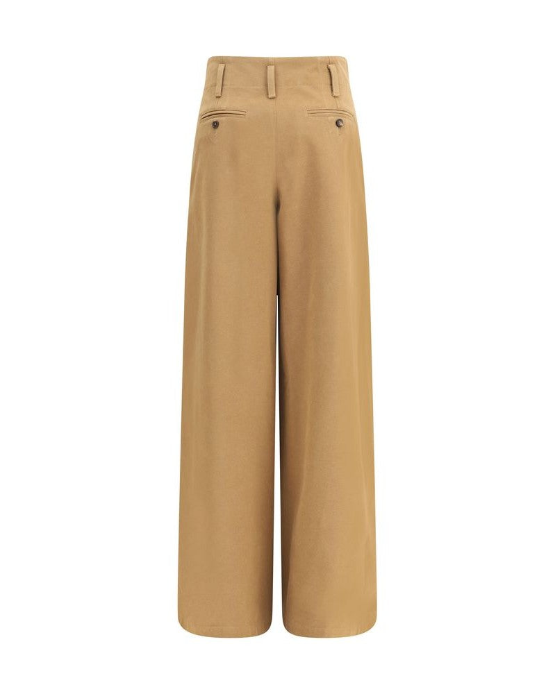 Chloé Beige Cotton Casual Pant Glam Steals