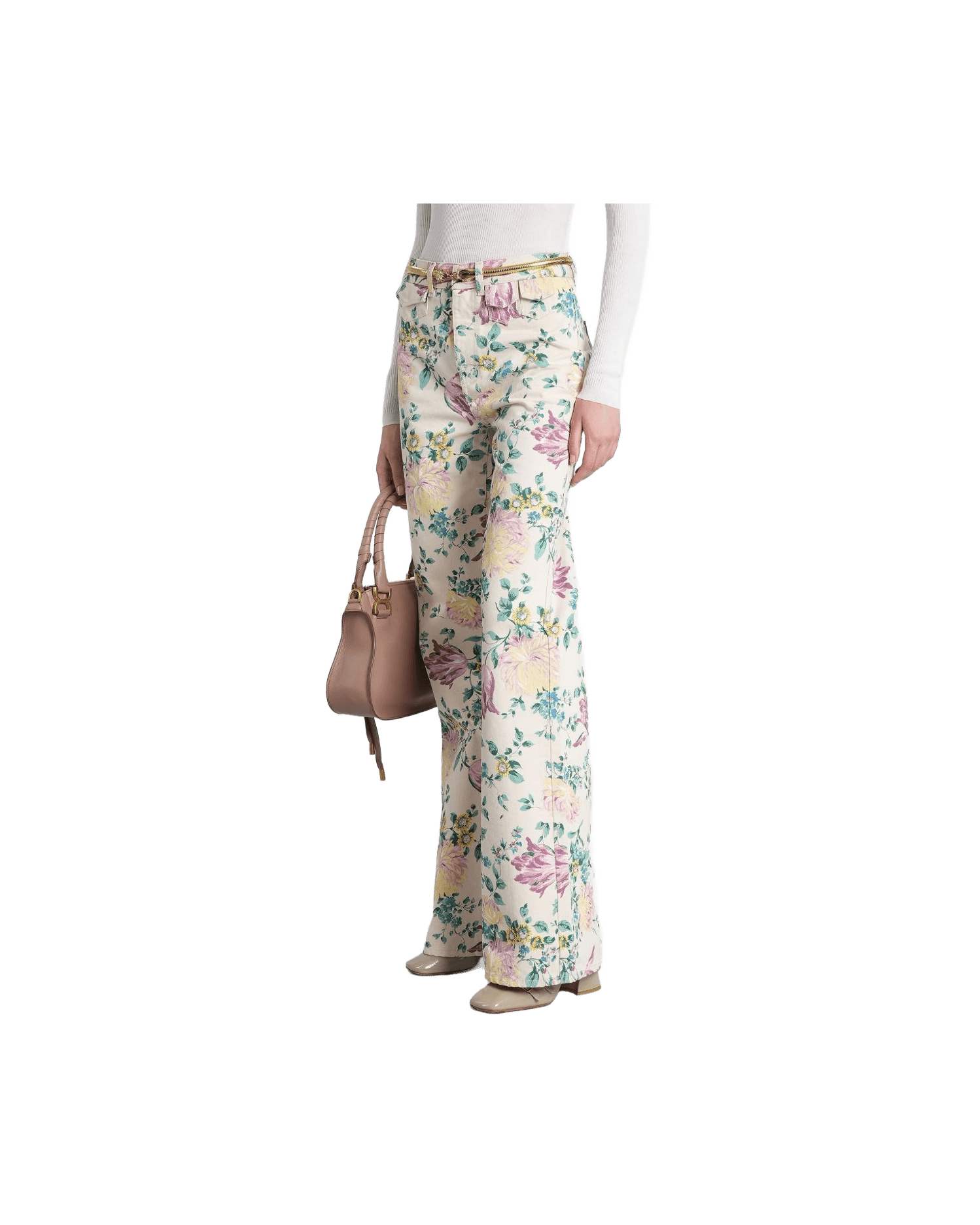 Chloé Beige Jeans Glam Steals