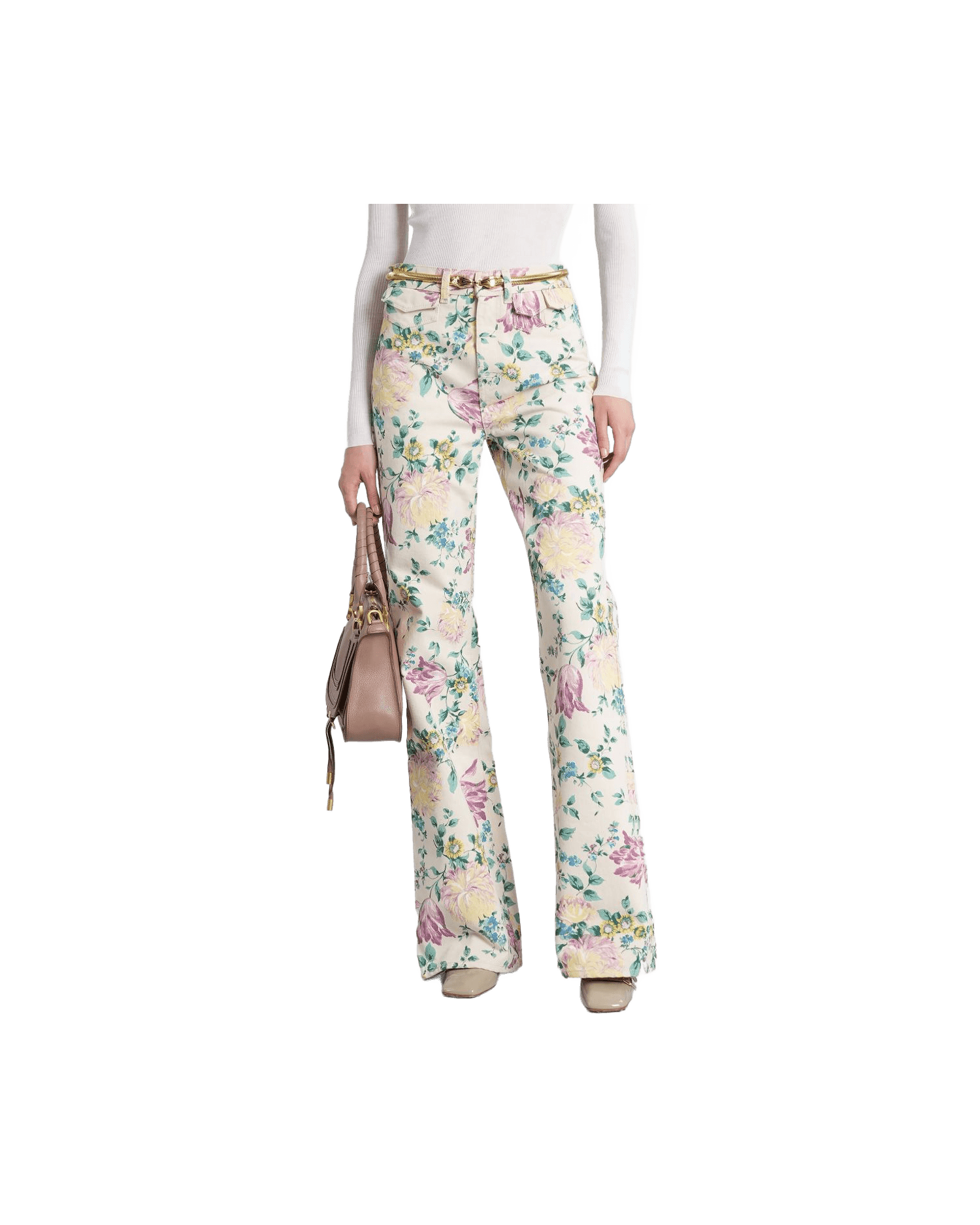 Chloé Beige Jeans Glam Steals