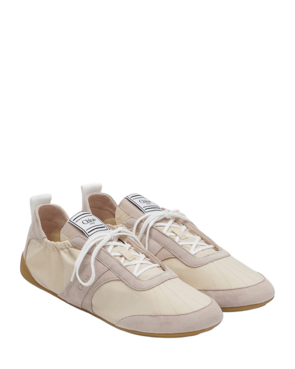 Chloé Beige Kick Sneakers Glam Steals
