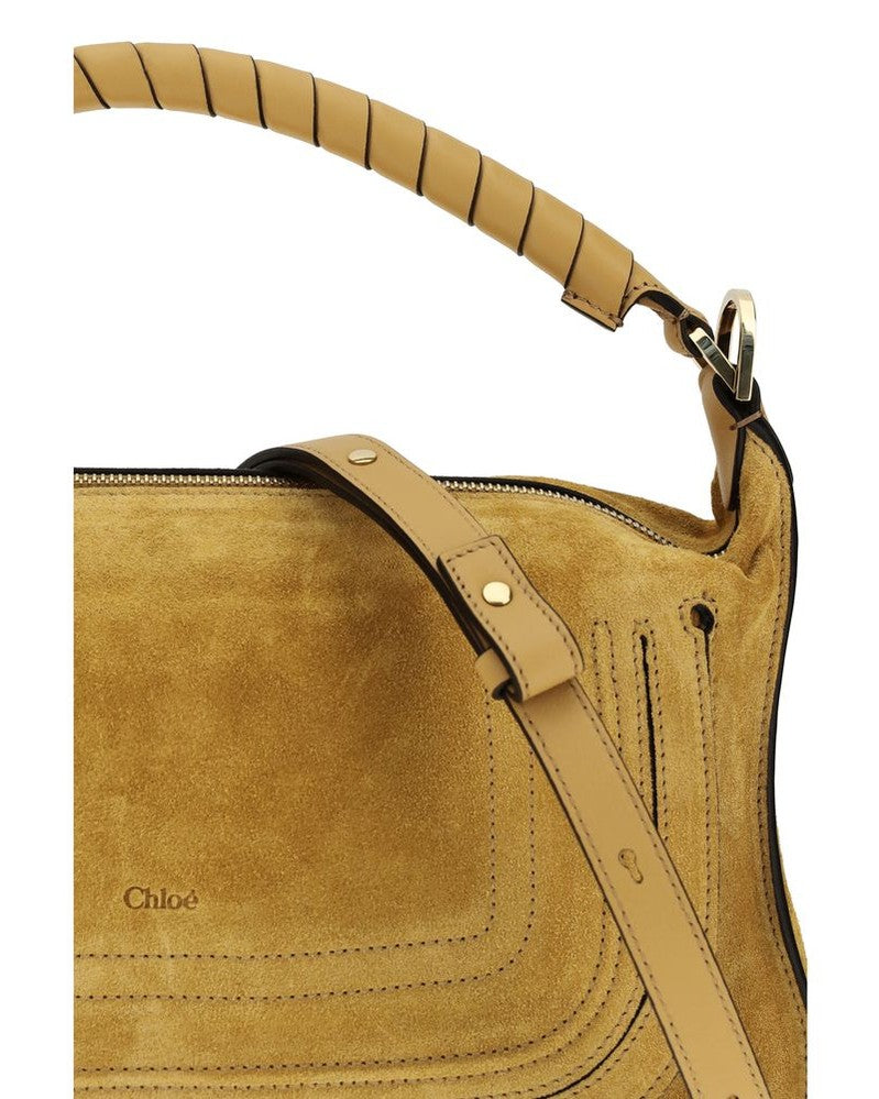 Chloé Beige Leather Calf Bos Taurus Shoulder Bag Glam Steals