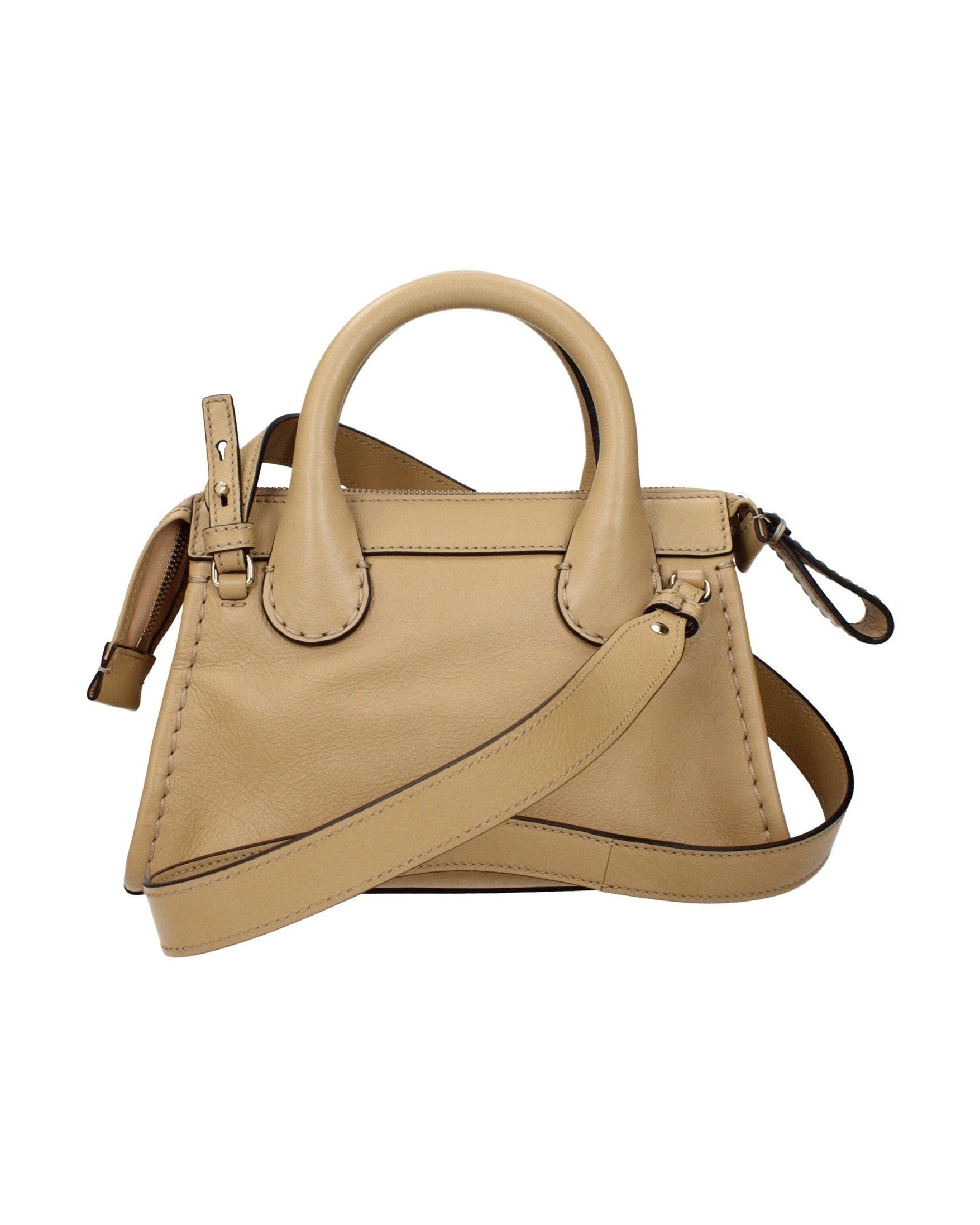 Chloé Beige Leather Handbags Glam Steals