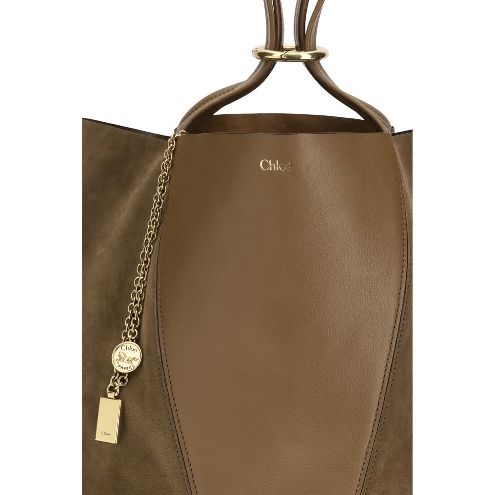 Chloé Beige Leather Shoulder Bag Shoulder Bags