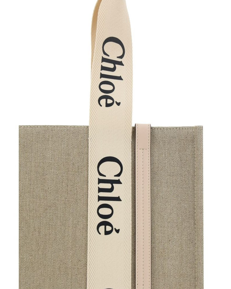 Chloé Beige Linen Handbag Glam Steals
